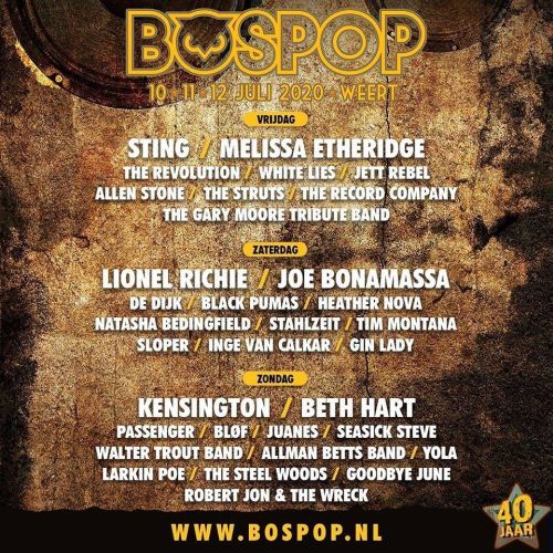 Cesar Zuiderwijk with Sloper July 11 2020 Weert - Bospop Festival